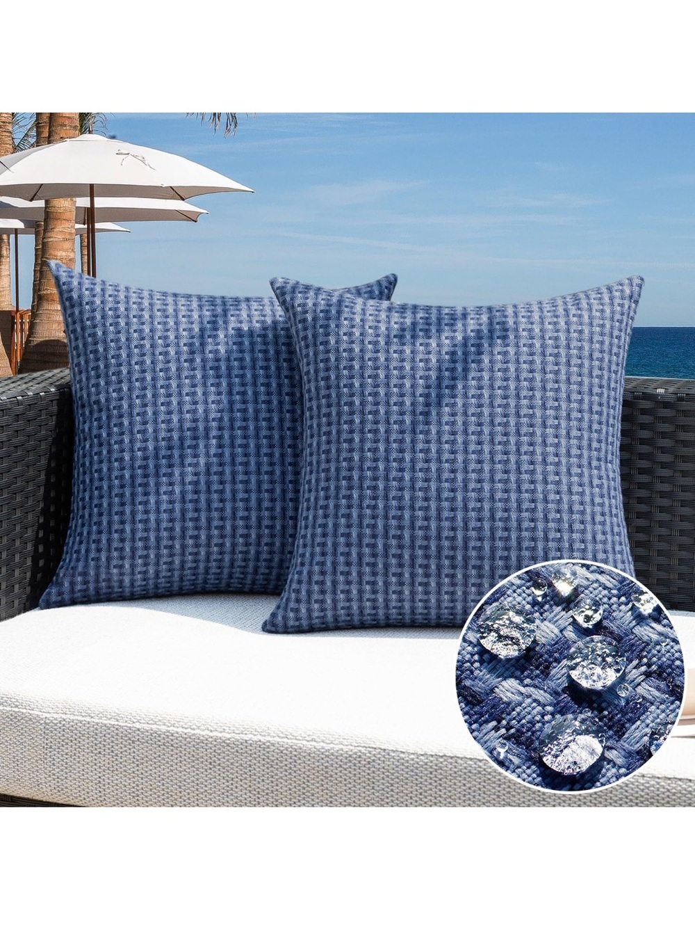 Kevin Textile Outdoor Waterproof Throw Pillow Covers Pack Of 2. 1948/bb8-1